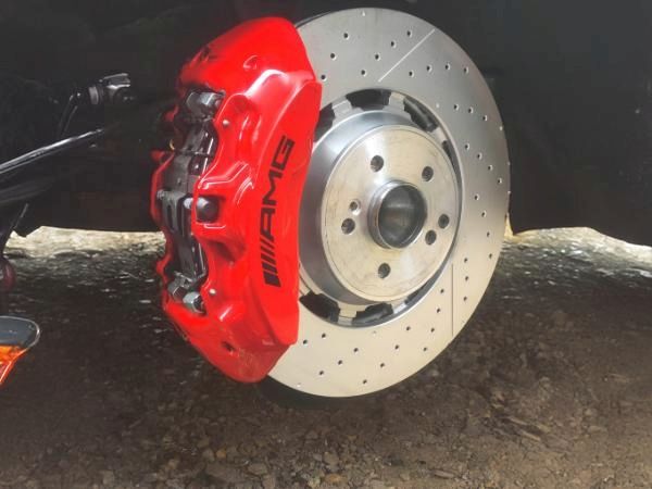 Brake system replacement on an Mercedes AMG S63 in Milton Keynes