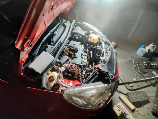 Water pump replacement service at customer's workplace in Central Milton Keynes